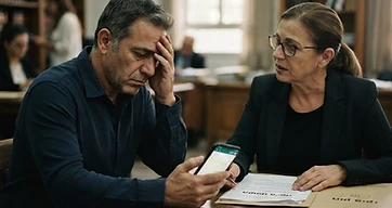 עורך דין פלילי מייעץ ללקוח בנושא עבירת איומים והשלכות משפטיות של הודעות ווטסאפ