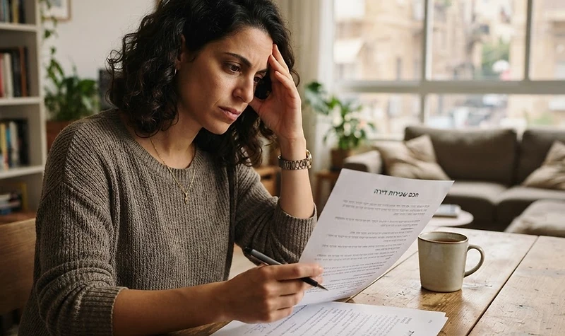 שוכר דירה מתווכח עם בעל הבית בנוגע להחזרת פיקדון שכירות ותקינות הדירה.