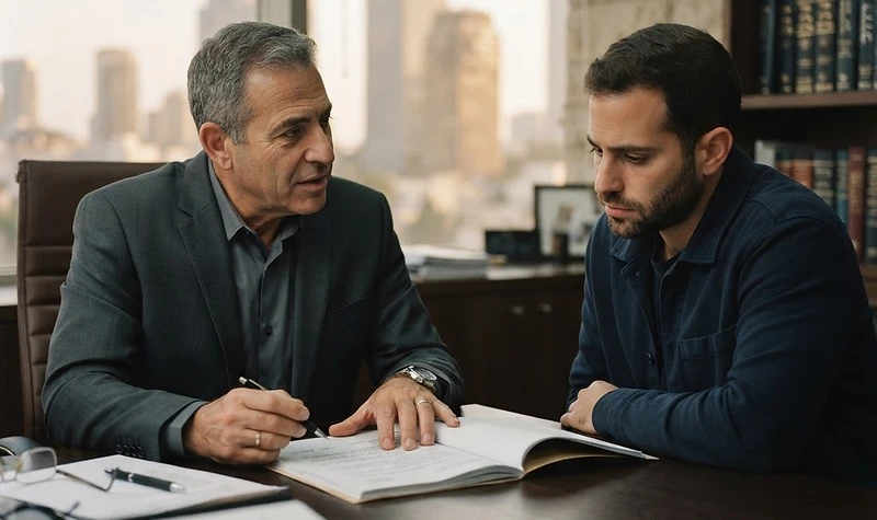 עורך דין פלילי מייעץ ללקוח בנושא סחר בסמים בבית המשפט