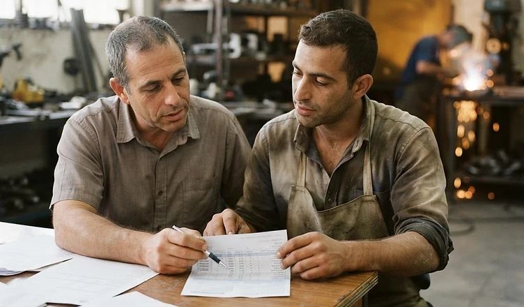 עובד מנהל רישום שעות עבודה לפי חוק שכר מינימום