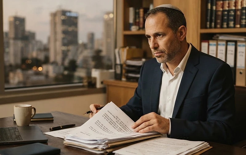 עורך דין מייעץ ללקוח בנושא עתירה נגד מכרזים ציבוריים במשרד