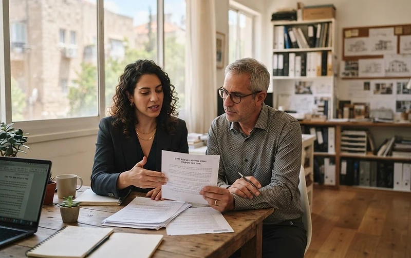 שלט הכוונה לעסק בדירת מגורים המדגים נושא שימוש חורג במקרקעין