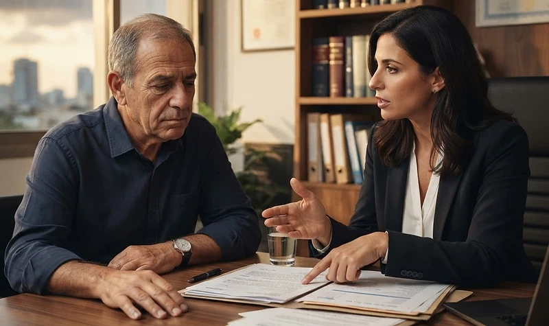 עורך דין מייעץ למטופל בנוגע להגשת תביעת רשלנות רפואית בבית המשפט