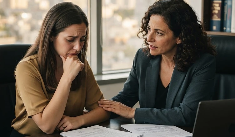 ספר חוקים ופטיש שופטים על שולחן עבודה מעץ