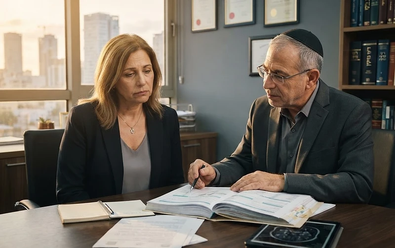 עורך דין בוחן מסמכים רפואיים של מקרה איחור באבחון סרטן בבית המשפט