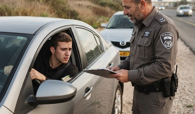 בדיקת שתן משטרתית לנהגים לאיתור שאריות סמים