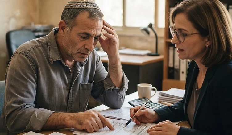 גרף עולה המייצג תהליך הבראה כלכלית וניהול חובות תקין