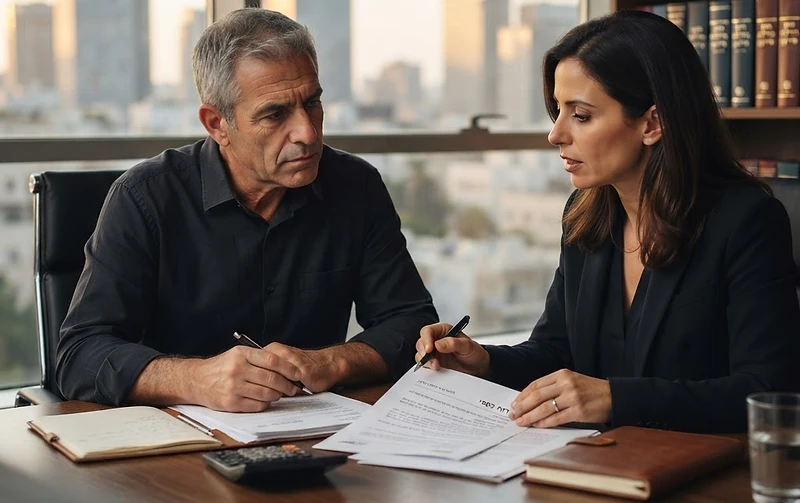 עורך דין מייעץ ללקוח בנושא הליכי חדלות פירעון ושיקום כלכלי במשרד משפטי