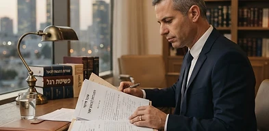 עורך דין מייעץ ללקוח בנושא התנגדות לביצוע שטר בהוצאה לפועל