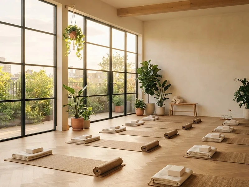 Espace de travail calme et serein, lumière naturelle