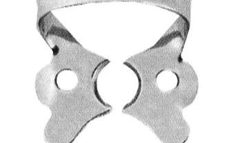 Rubber Dam Clamp — Premolars, Elongated Collar (Type B)