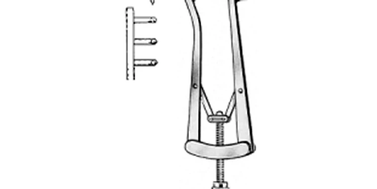 Alm Retractor sharp 10cm