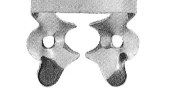 Rubber Dam Clamp — General Use, Adjustable Jaws (Type C)