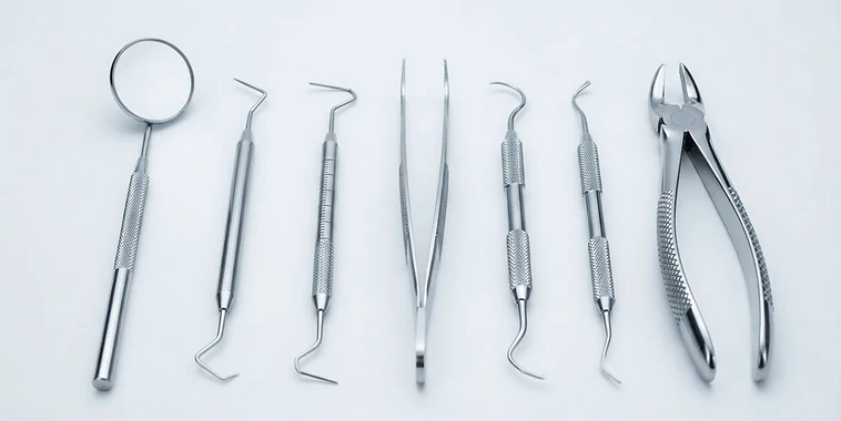 Dental Tweezers, Locking