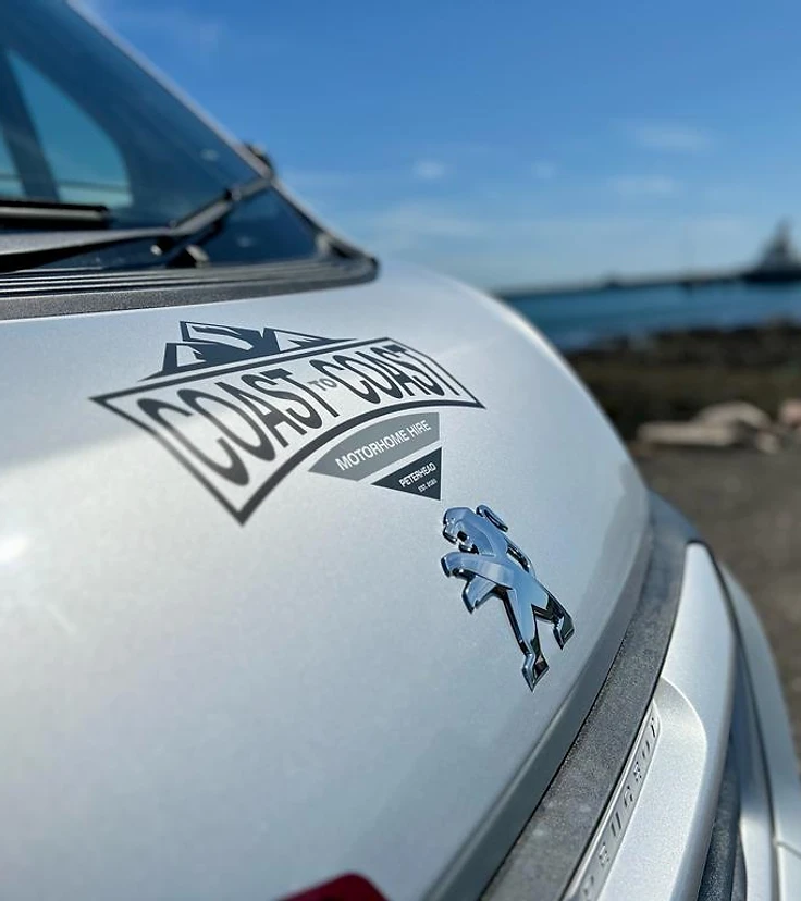 Coast to Coast motorhome in the Scottish landscape