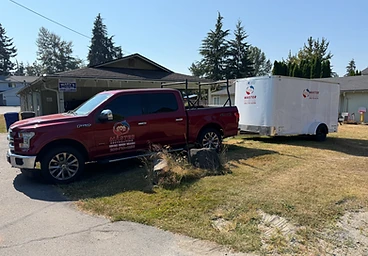 Master Restoration truck and trailer