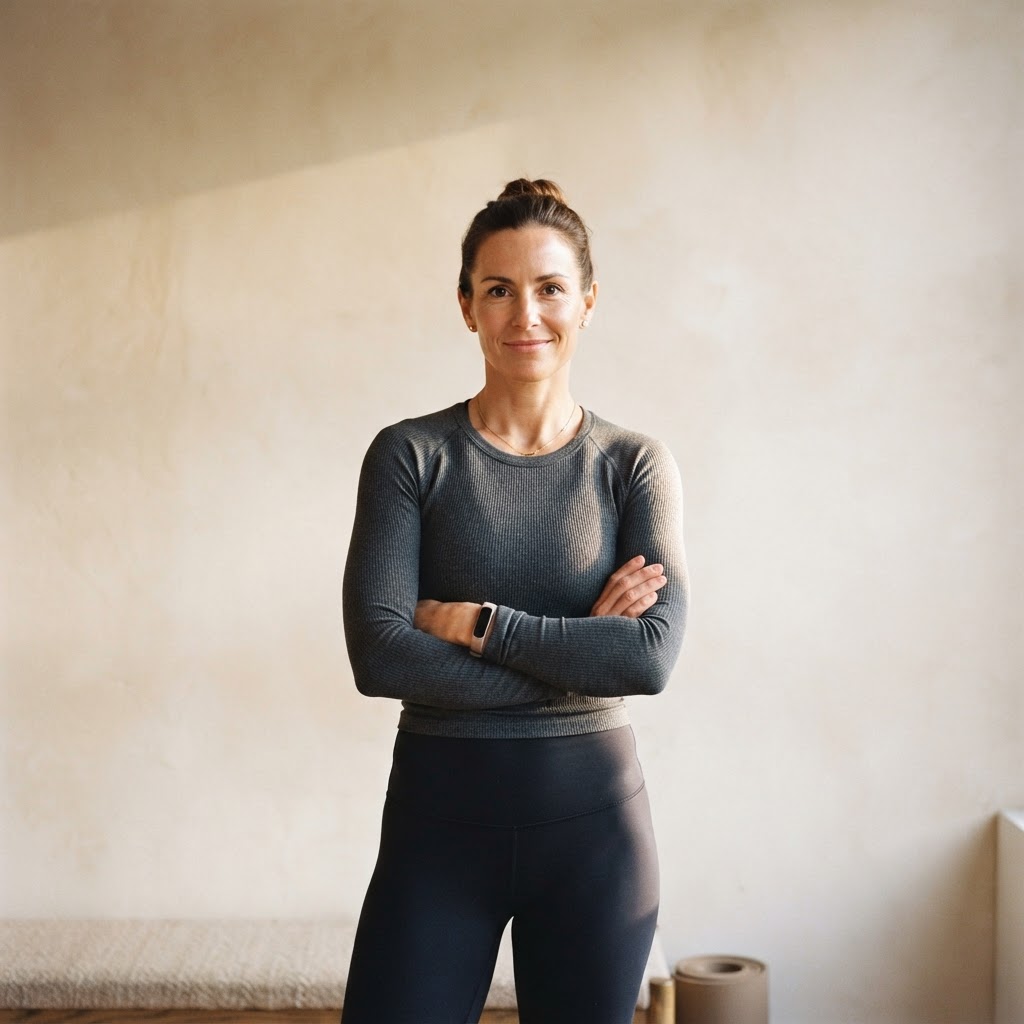 An AURA instructor photographed in the studio