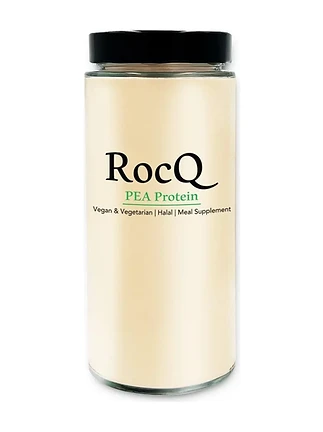 RocQ Pea Protein Glass Jar 500g