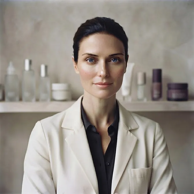 SK1N skincare expert portrait