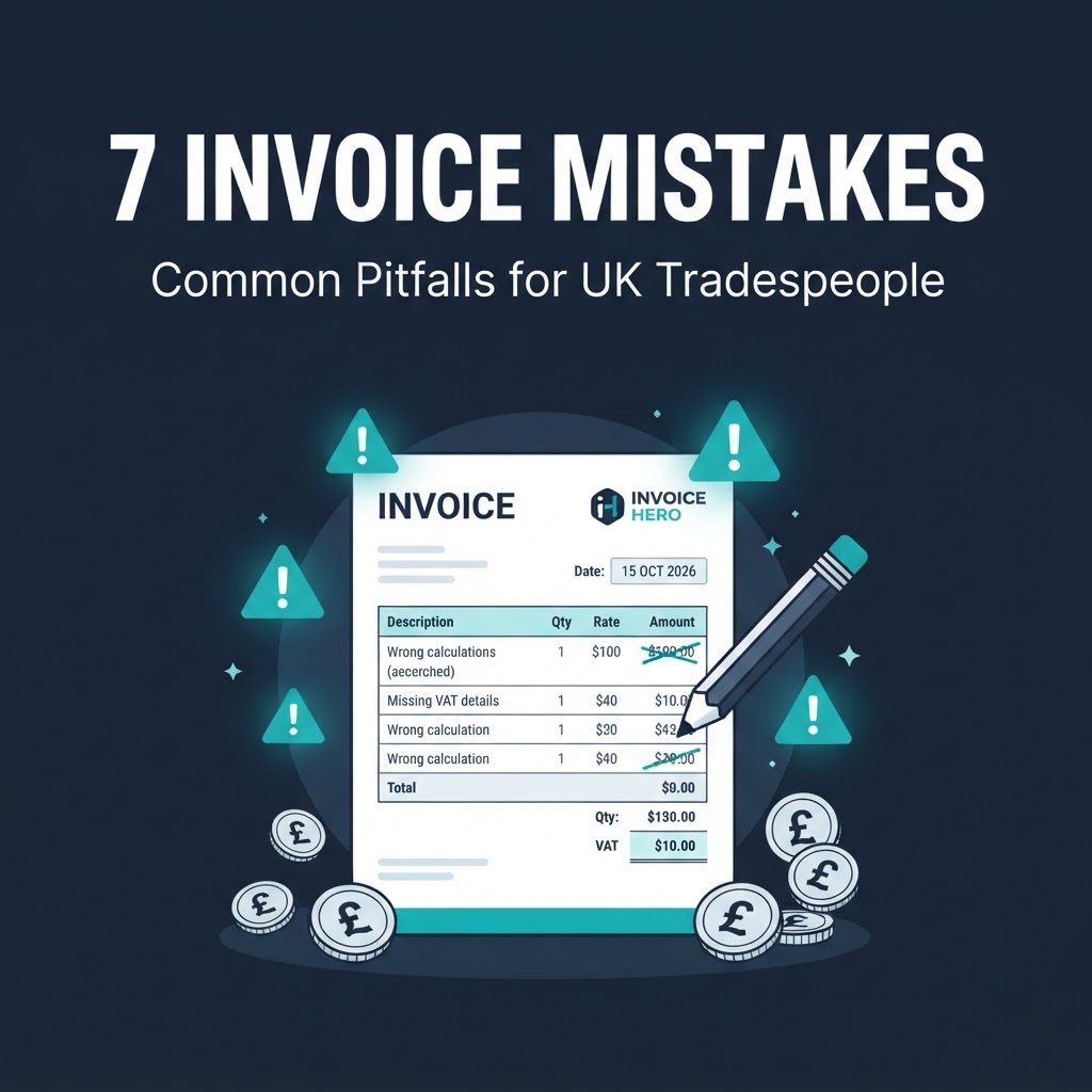 7 Common Invoice Mistakes UK Tradesmen Make (And How to Fix Them)
