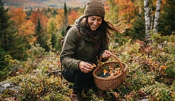 A Guide to Foraging for Wild Berries and Mushrooms in the Laurentians