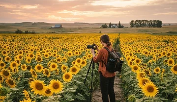 Saskatchewan Sunflower Field Photography: A Guide to the Best Bloom Locations