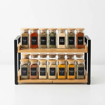Space-Saving Kitchen Spice Rack Organizer
