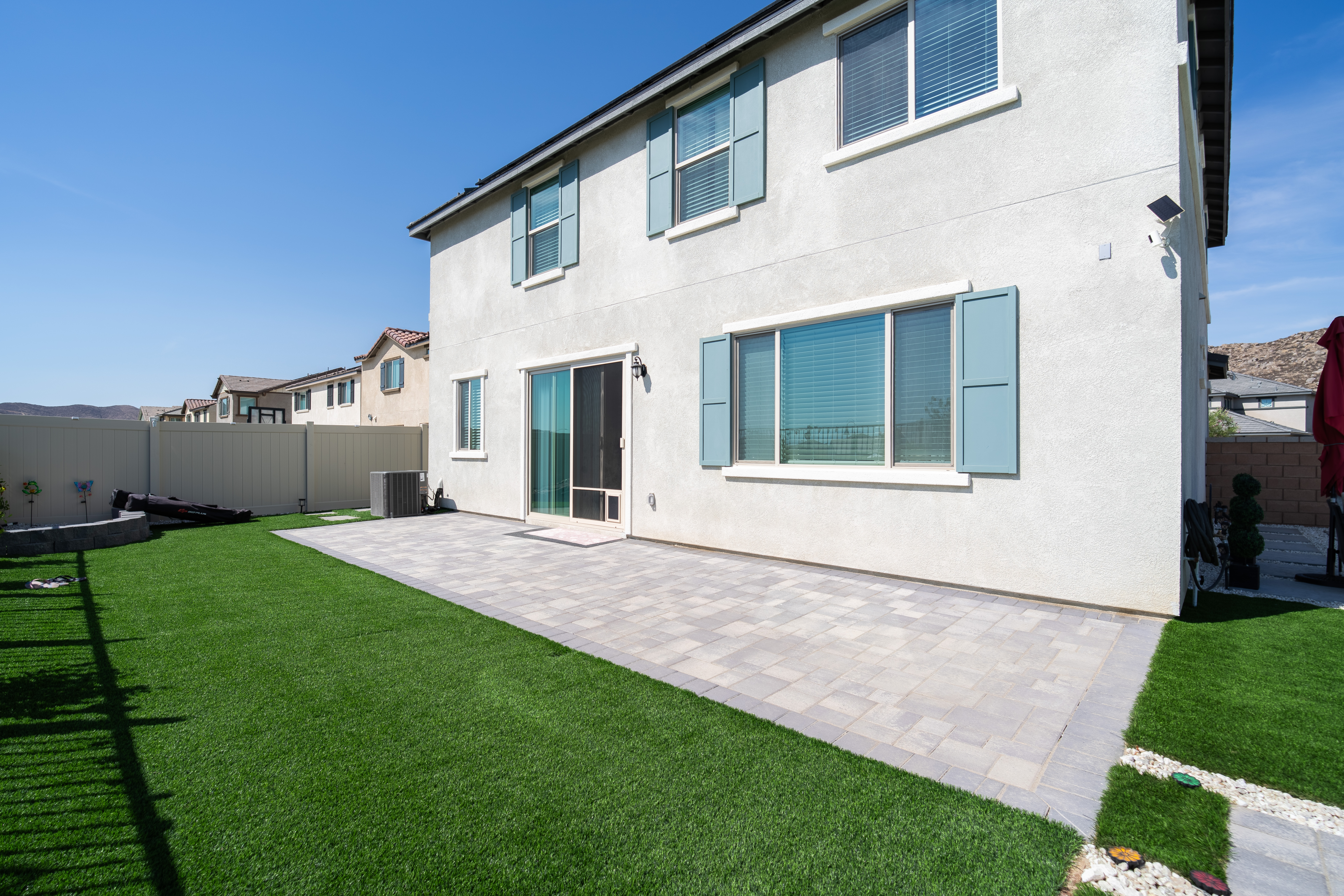 Patio Cover & Turf — Menifee — before