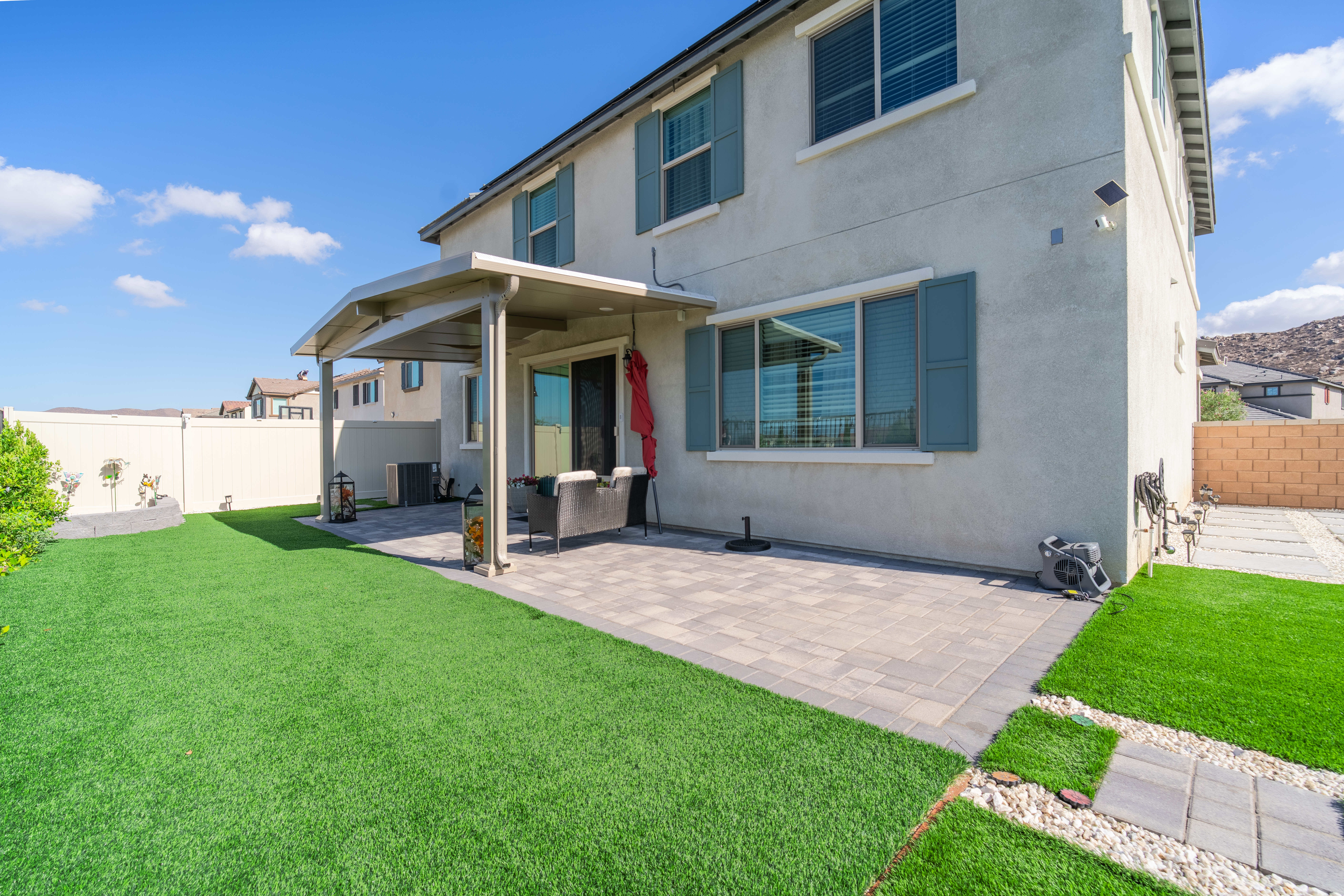 Patio Cover & Turf — Menifee — after