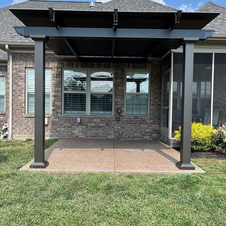 Classic attached pergola in Chino Hills, CA