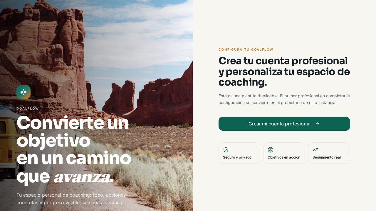 Espacio de Coaching template preview