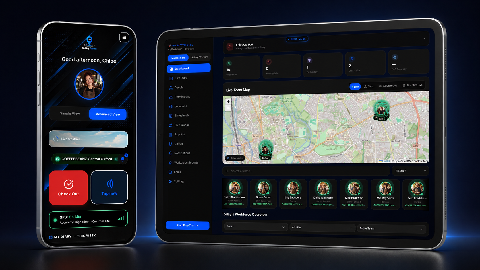 Subbyteam manager dashboard