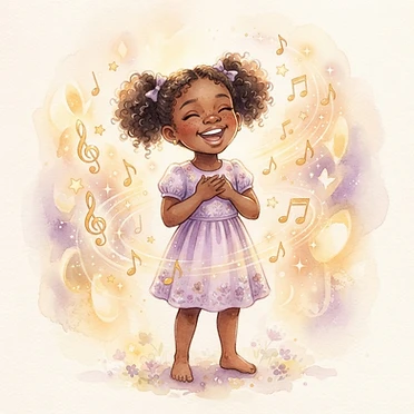 Three original faith-based children's songs with lyrics PDF. Sing along with Amari at home, in the car, or at bedtime.
