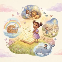 The Little Hearts Children's Bible cover