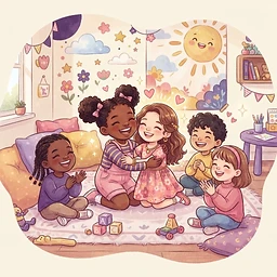 Meet Joy! — Page 1: Meet my very best friend, Joy! She has the brightest smile you have ever seen.