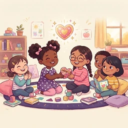 Amari's Manners — Page 1: Amari loves kind words. They are like little gifts we give with our lips. 'Thank you' is the first one, and it makes hearts smile.
