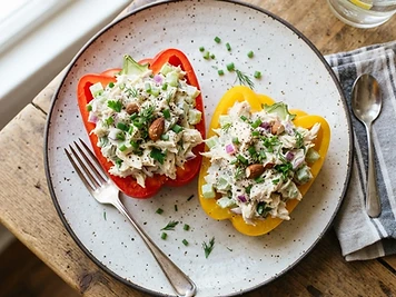 Chicken Salad Stuffed Peppers