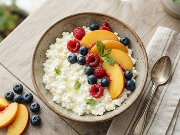Cottage Cheese Fruit Bowl
