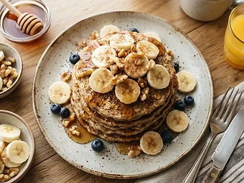 Oatmeal Banana Pancakes