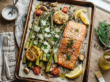 Baked Salmon & Asparagus