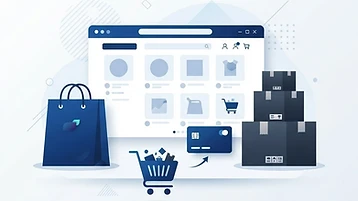 Illustration representing Shopify, a tool recommended by BrightPoint Consulting Solutions