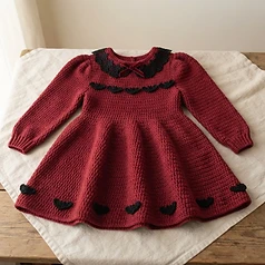 Gothic Crimson Bat Dress
