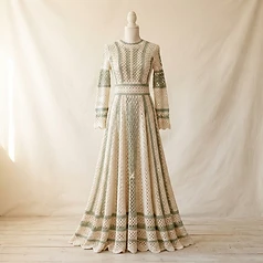Boho Lattice Maxi Dress