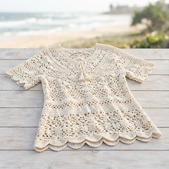 Women's Crochet Tunic Cover-Up