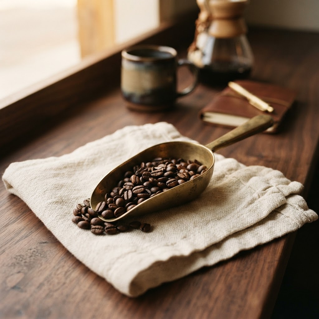 Roasted coffee beans