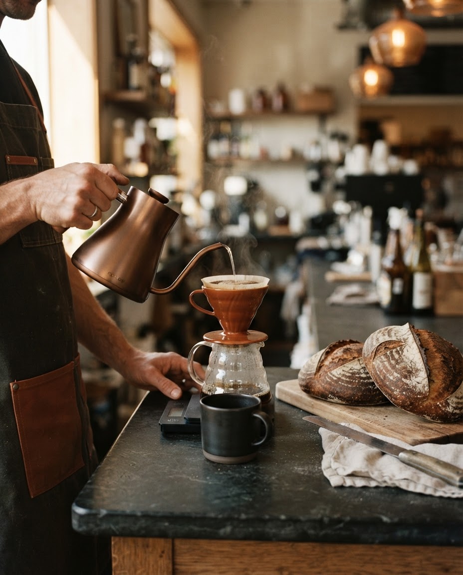 Coffee and sourdough craftsmanship
