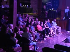 Emma & James with audience