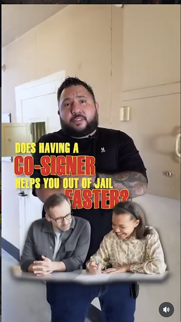 Does having a co-signer get you out of jail faster?