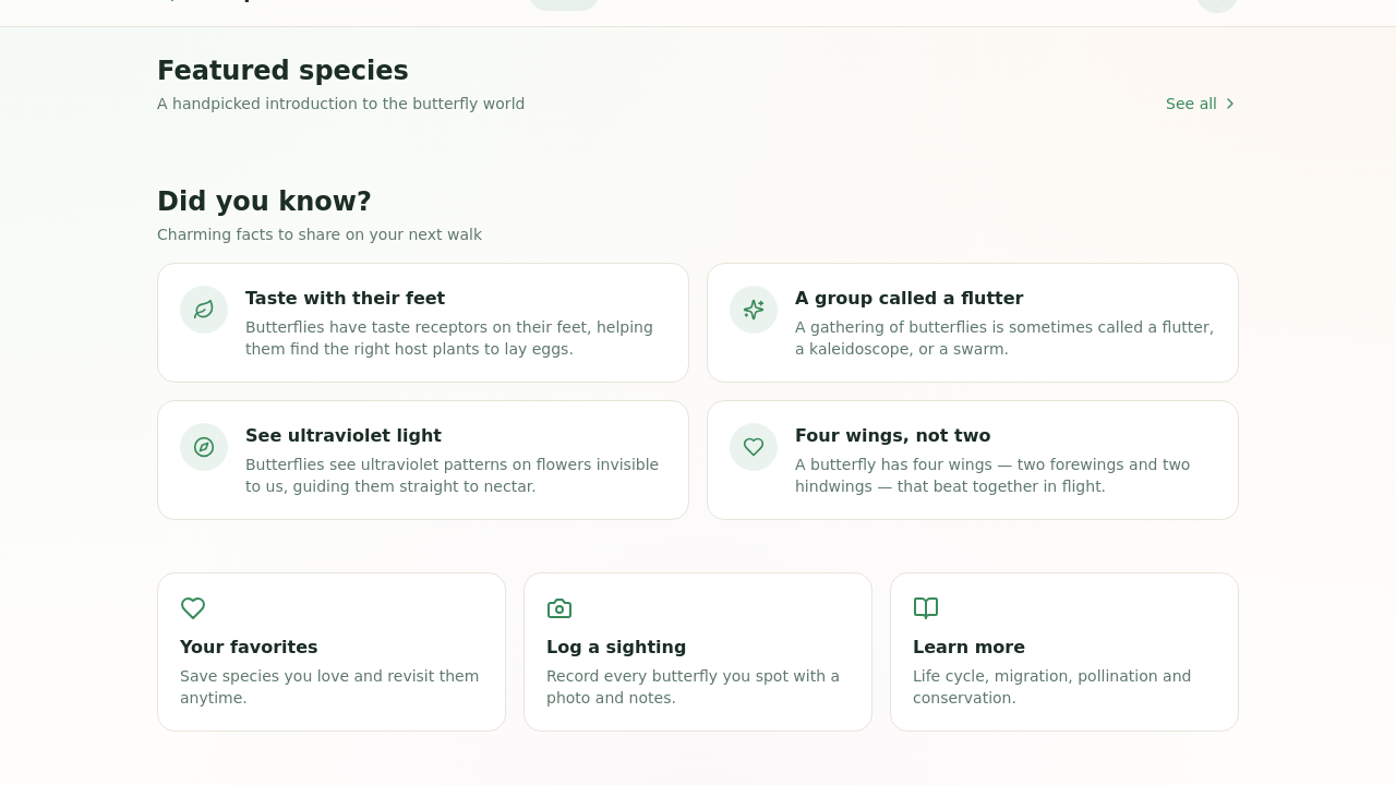 Butterfly and nature lovers template template preview