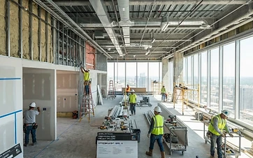 Illustrative photo of a commercial buildout